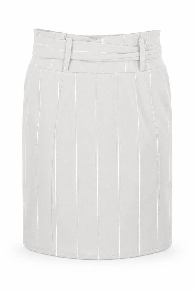 pretty little thing Womens Grey   A-Line Skirt Size 8