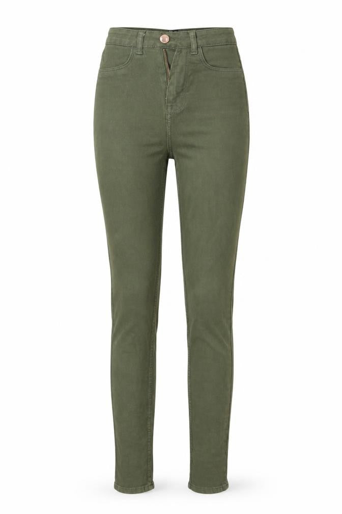 diveided Womens Green  Denim Skinny Jeans Size 4 L28 in