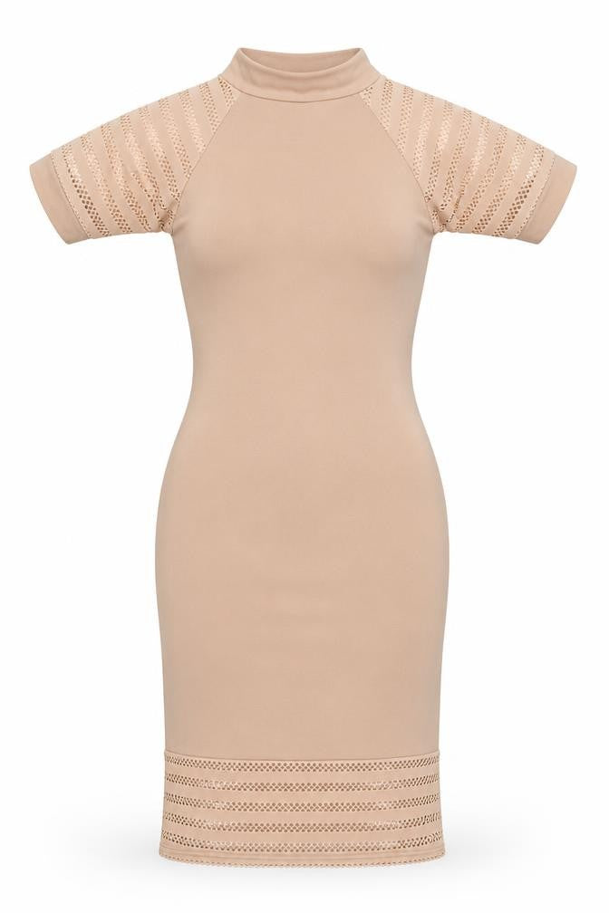 miss guidefd Womens Beige   Fit & Flare  Size S