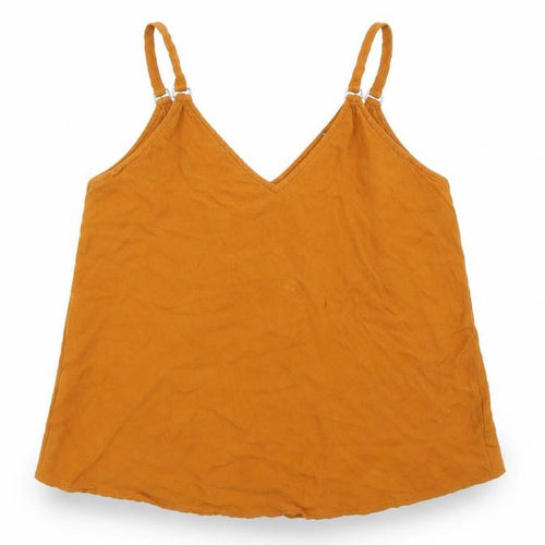 New Look Womens Orange   Basic Blouse Size 8