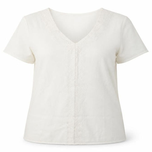 JULIPA Womens White   Basic T-Shirt Size 14