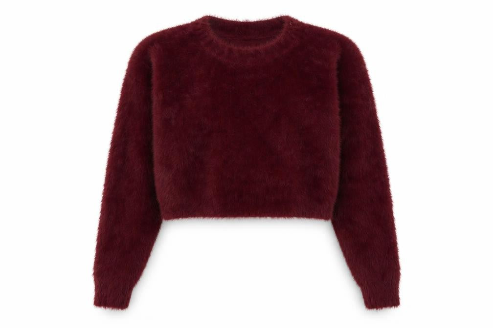 New Look Womens Red  Knit Pullover Jumper Size S