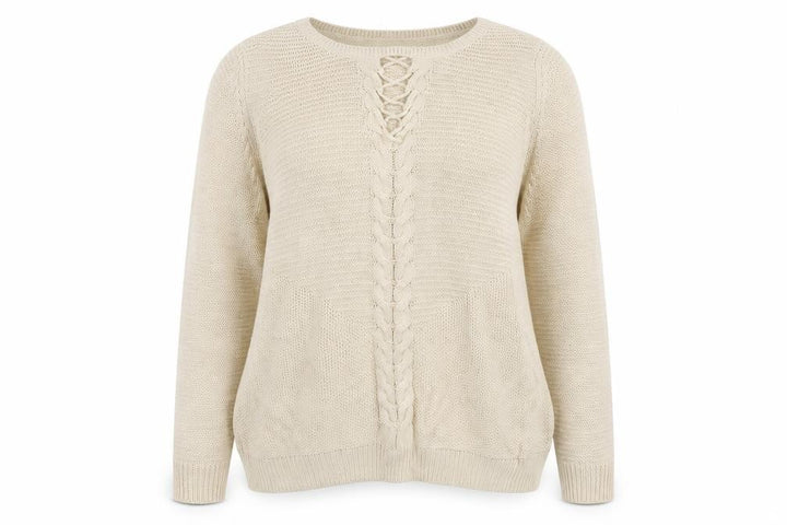George Womens White Knit Pullover Jumper Size 14
