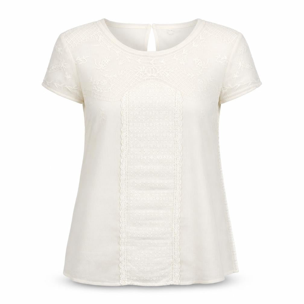 Front view of River Island women’s white camisole t-shirt, size UK 8