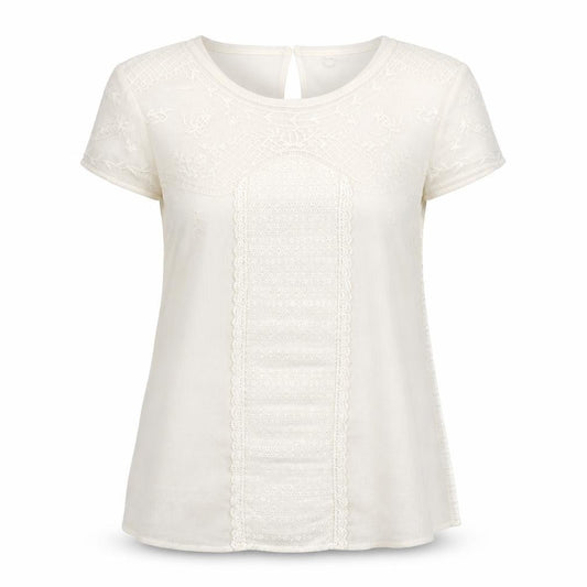 Front view of River Island women’s white camisole t-shirt, size UK 8