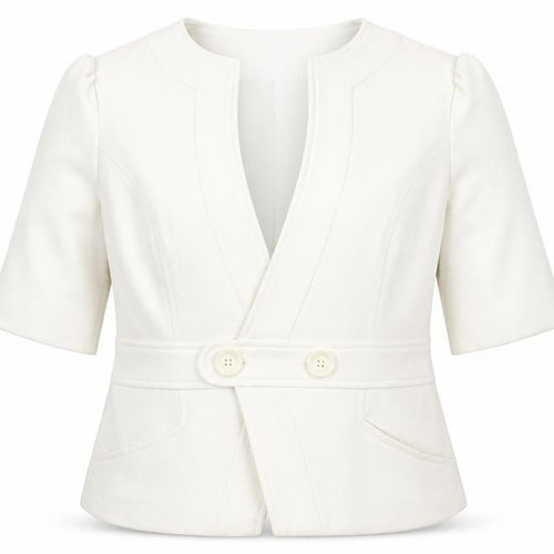 petra geneli Womens White   Quilted Coat Size 16