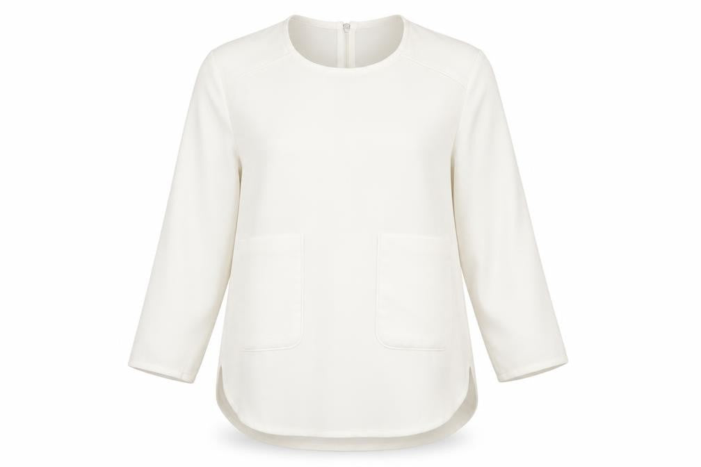 Sfera Womens White   Basic Blouse Size M