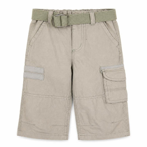 Rebel Jr Boys Beige   Cargo Shorts Size 4-5 Years