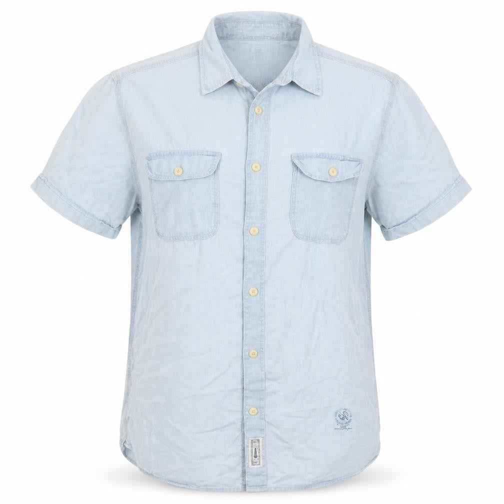 LOGG Womens Blue   Basic Button-Up Size M