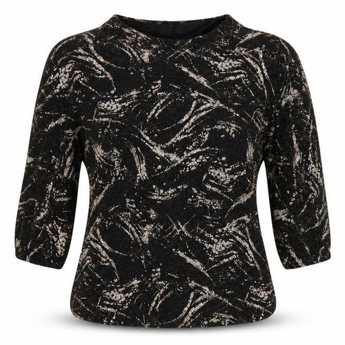 Quiz Womens Black Polka Dot  Basic T-Shirt Size 12  - Cut Out Shoulder
