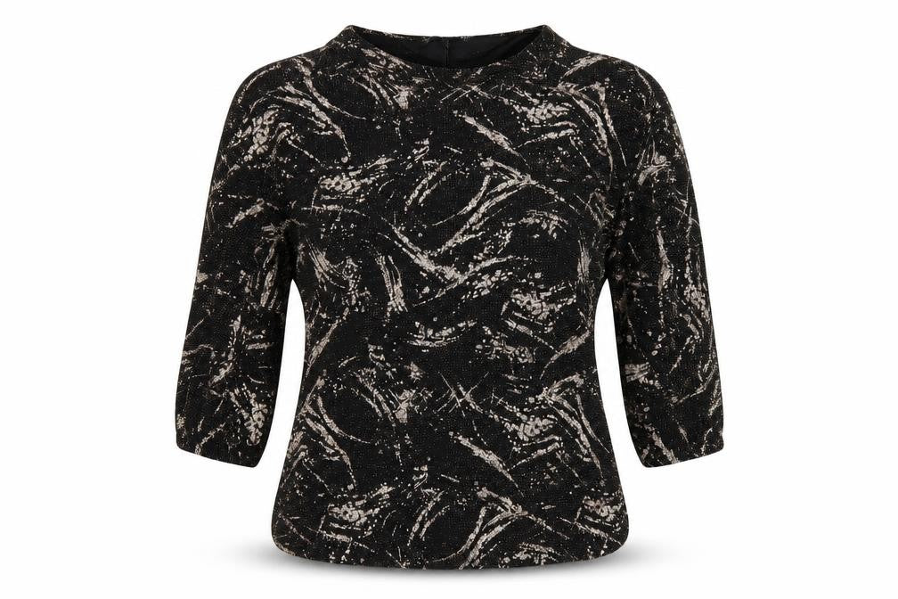 Quiz Womens Black Polka Dot  Basic T-Shirt Size 12  - Cut Out Shoulder