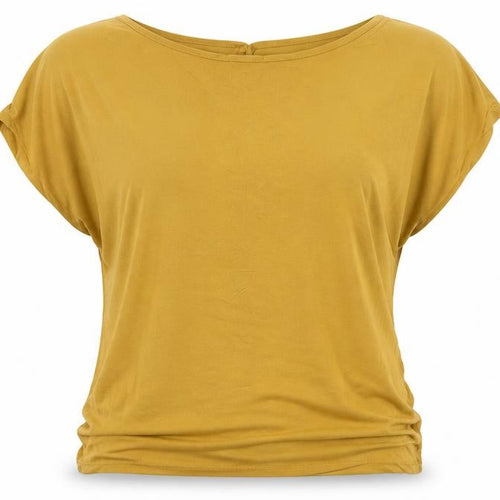 Emeliax Womens Yellow   Basic Blouse Size L