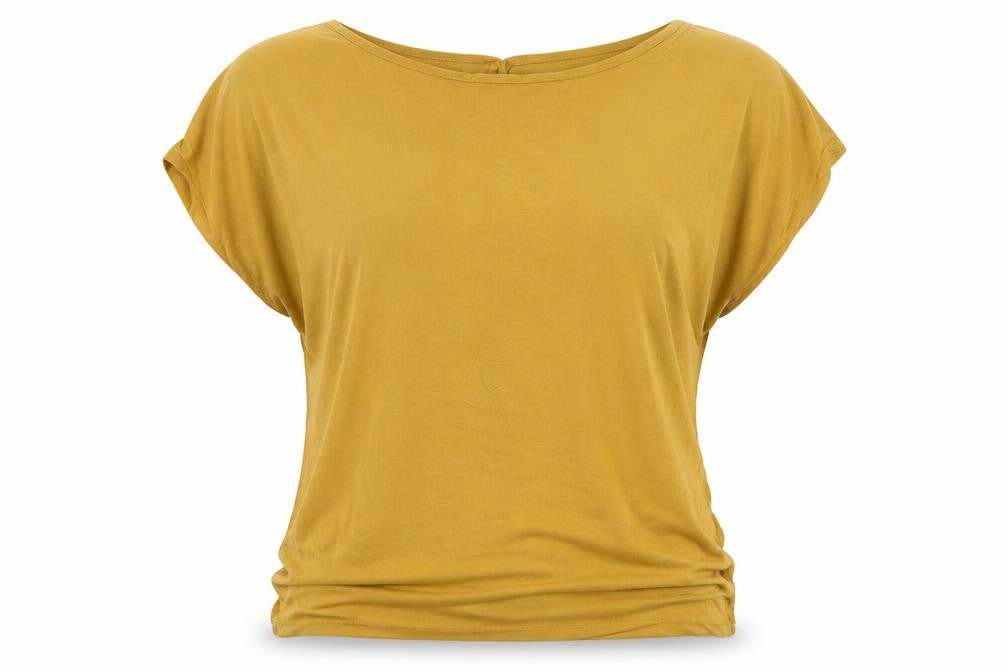 Emeliax Womens Yellow   Basic Blouse Size L