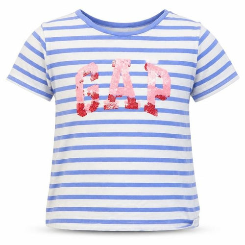 Gap Girls Blue Striped  Basic Casual Size S