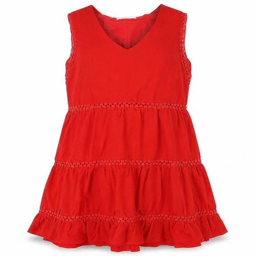 Lovie Womens Red  Chiffon Basic Blouse Size XL