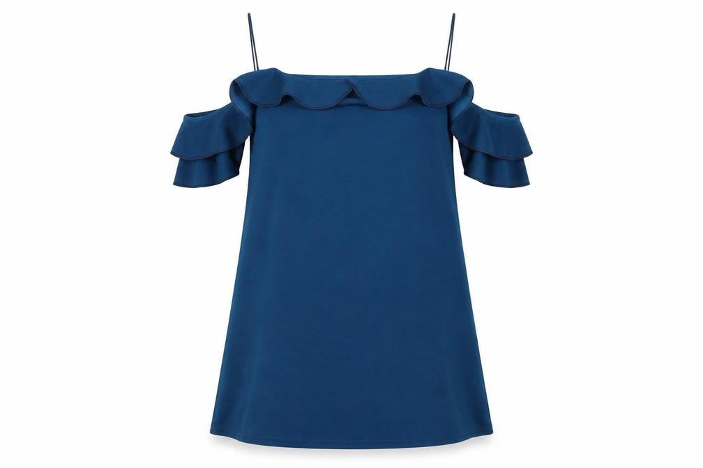 Boohoo Womens Blue   A-Line  Size 14
