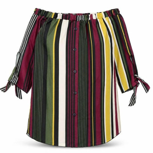 Quiz Womens Multicoloured Striped Chiffon Shirt Dress  Size 12