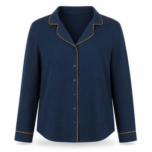 VILA Womens Blue   Basic Button-Up Size L