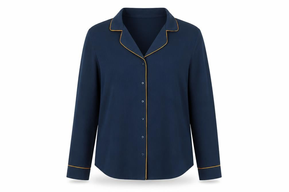 VILA Womens Blue   Basic Button-Up Size L