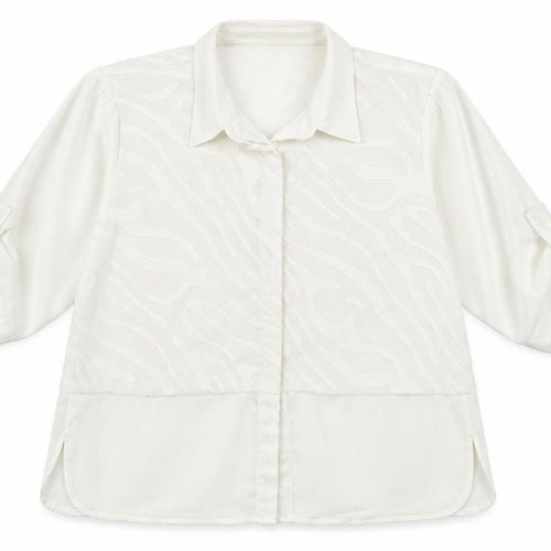 vava Womens White   Basic Button-Up Size 2XL