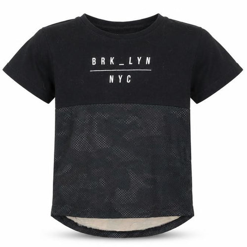 brk lyn Boys Black   Basic T-Shirt Size 6-7 Years