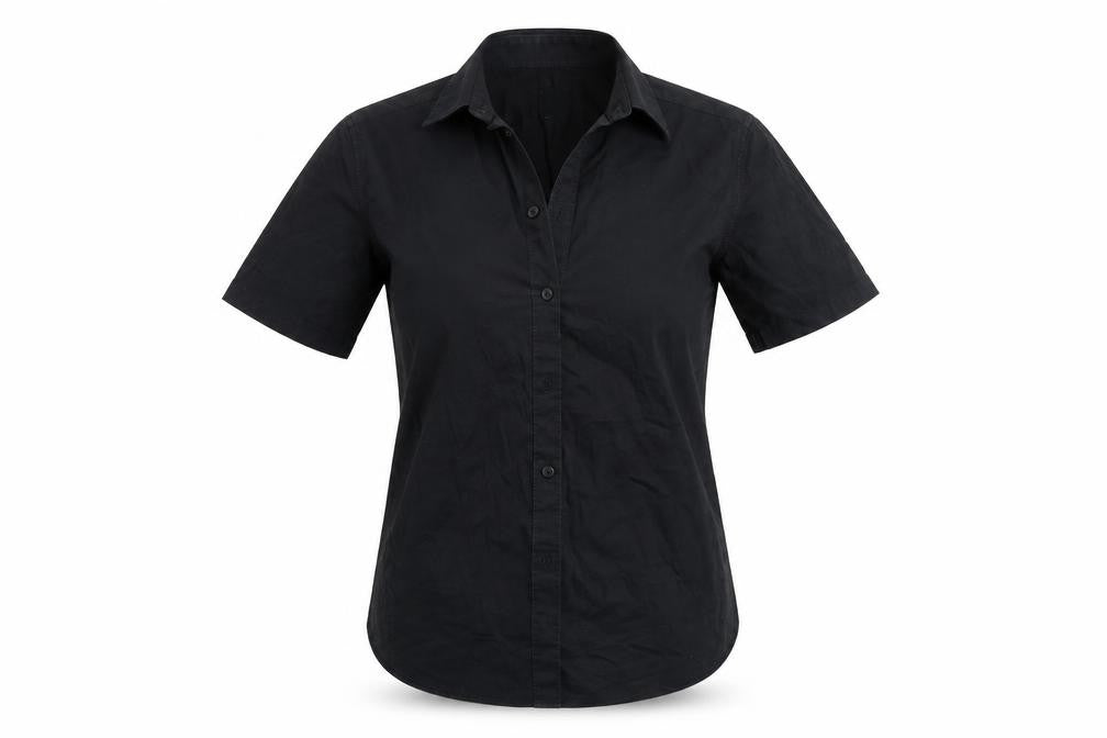 ASOS Womens Black   Basic Button-Up Size S