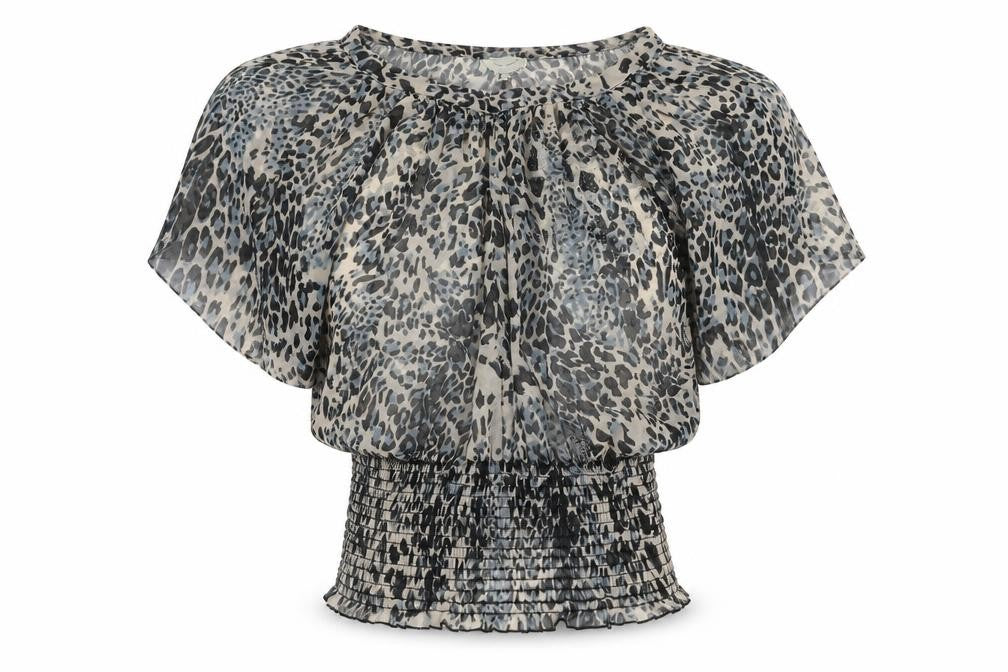 pre worn Womens Grey   Basic Blouse Size 8