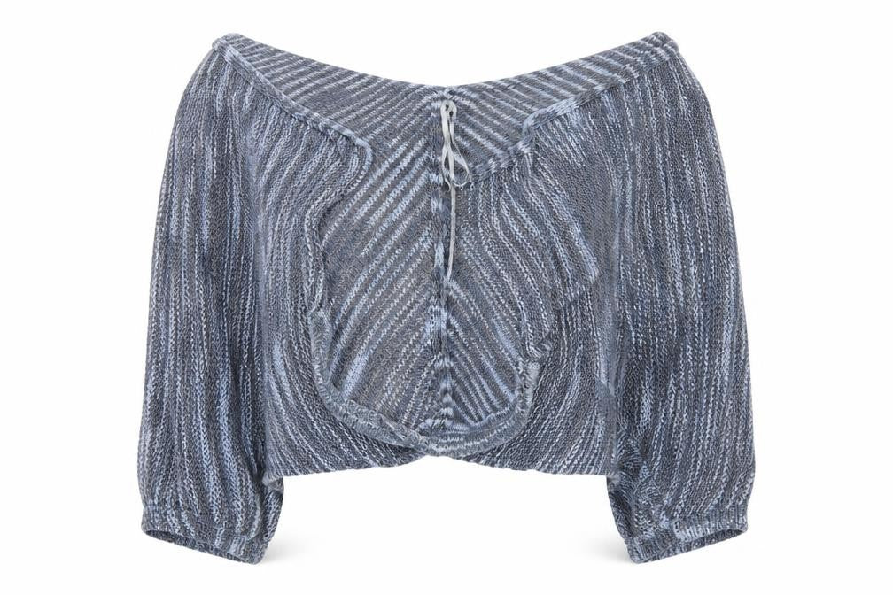 Front view of Atmosphere women’s grey cardigan jumper, size XS