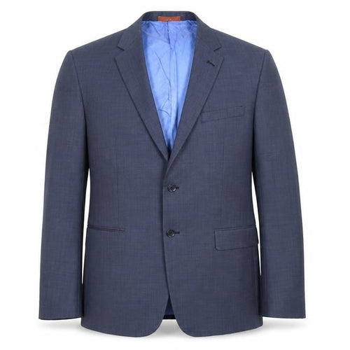 COMMUTER SUITS Mens Blue Herringbone  Jacket Suit Size 44