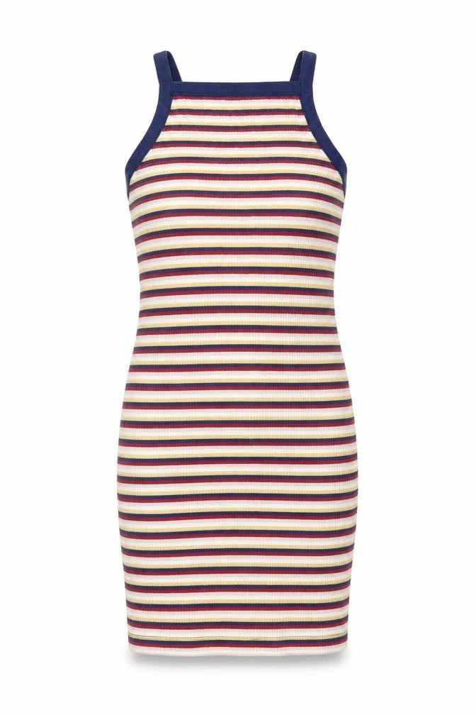 Monki Womens Multicoloured Striped  Bodycon  Size S