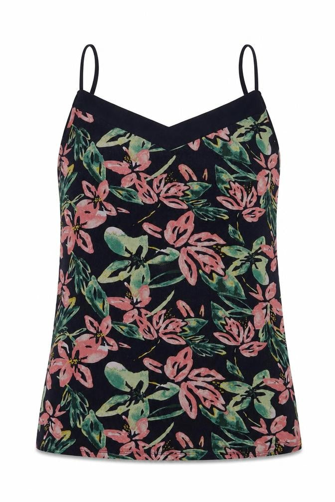 dunnes Womens Blue Floral  Basic T-Shirt Size S
