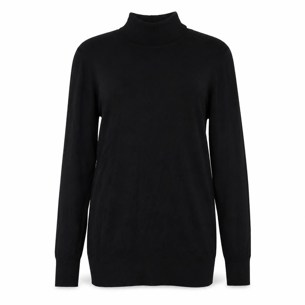 Front view of H&M women’s black basic t-shirt, size XS