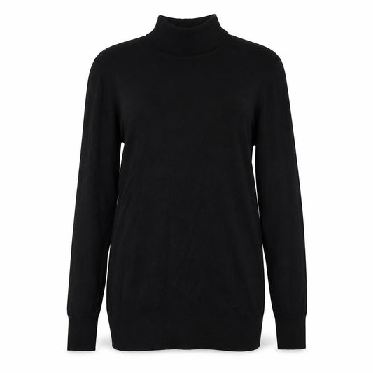 Front view of H&M women’s black basic t-shirt, size XS
