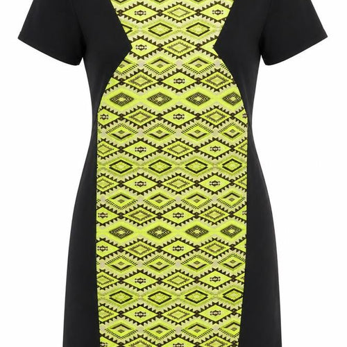 Miss Selfridge Womens Black   Bodycon  Size 10  - Tribal Print