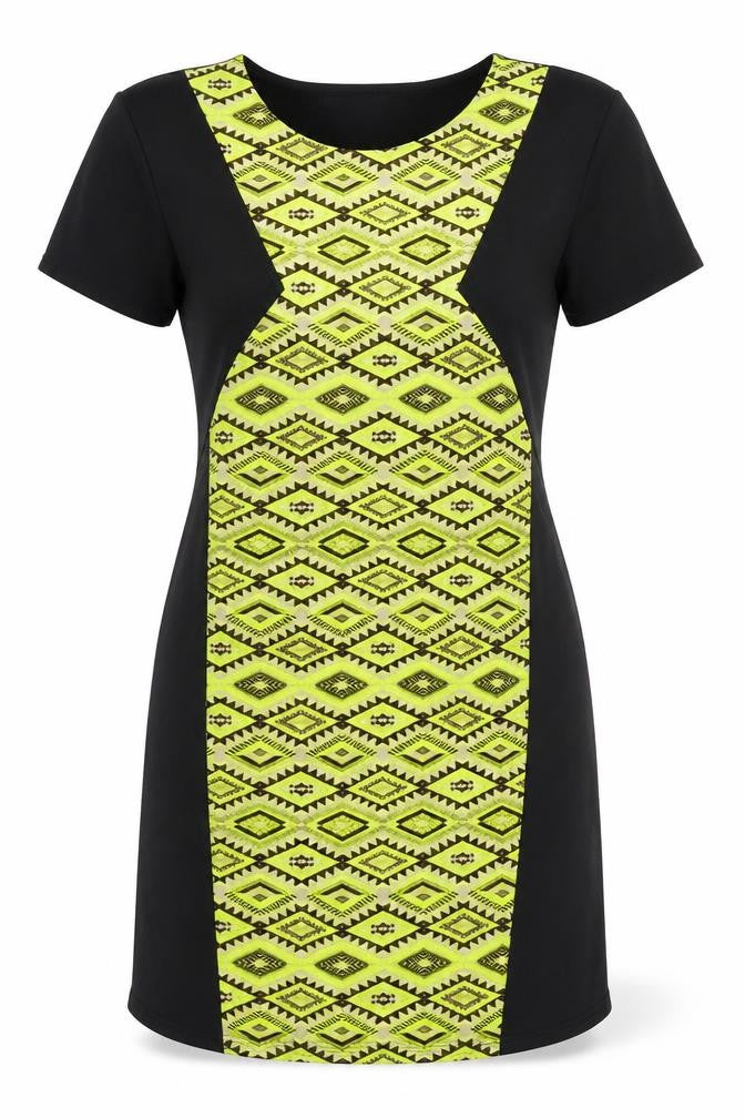 Miss Selfridge Womens Black   Bodycon  Size 10  - Tribal Print