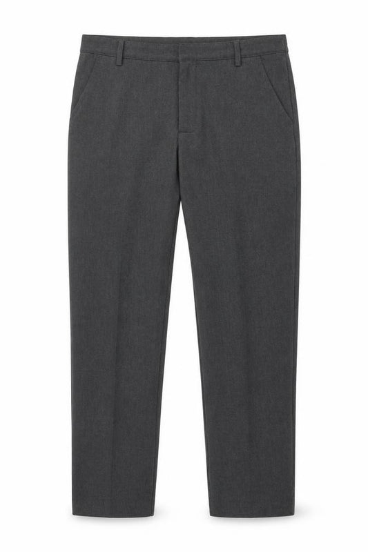 Front view of Debenhams boys’ grey capri trousers, size 16, years
