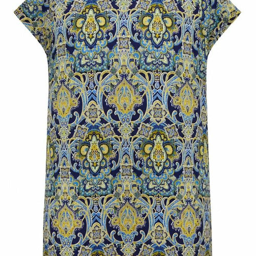Boohoo Womens Multicoloured Geometric  Basic Blouse Size 12