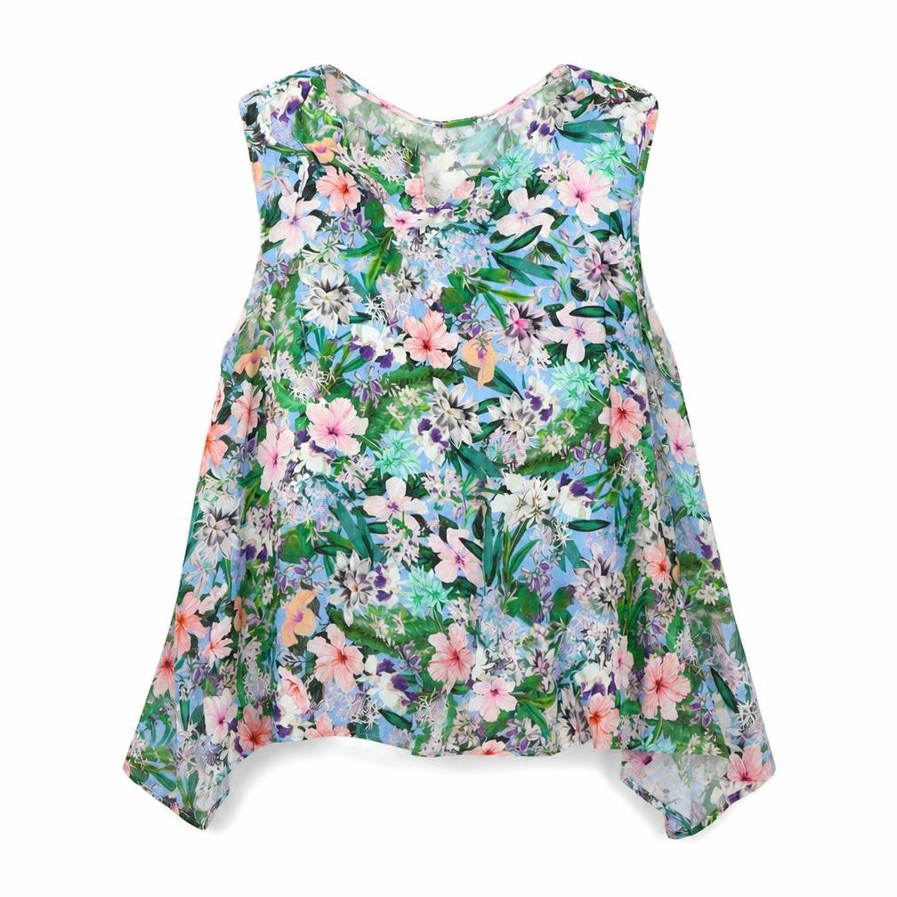 Zara Womens Multicoloured Floral  Basic Blouse Size 6