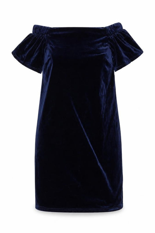 Front view of Atmosphere women’s blue shift, size UK 12