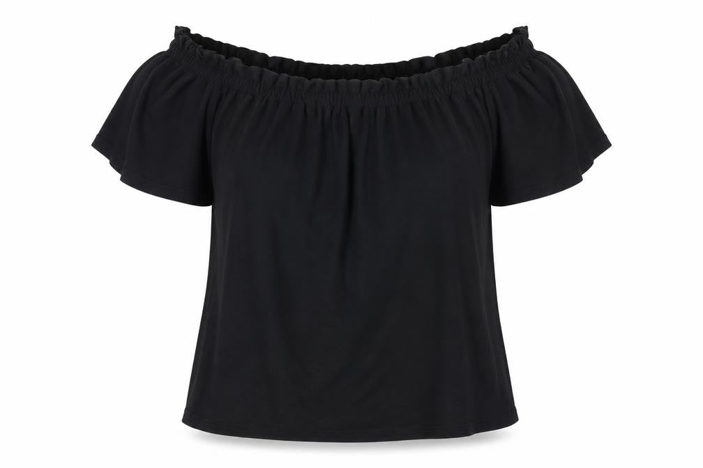 New Look Womens Black  Jersey Basic T-Shirt Size 10