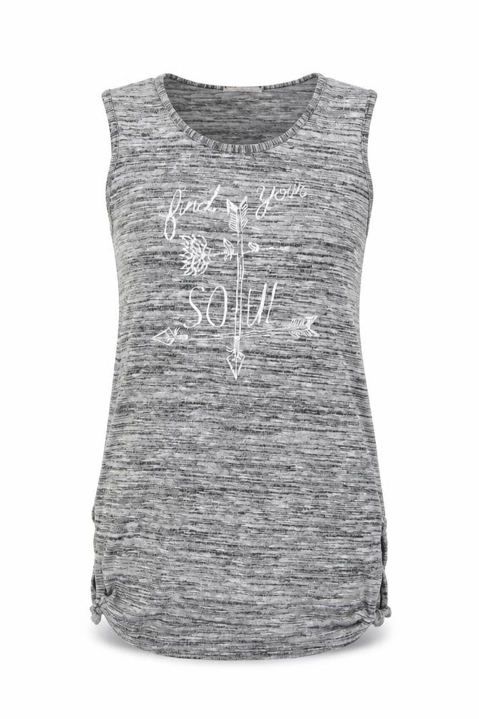 Style plus Womens Grey  Jersey Basic Tank Size M