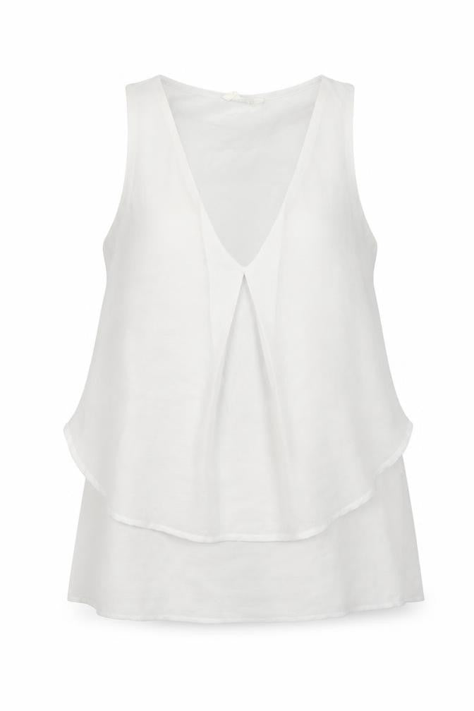 Zara Womens White   Basic Tank Size S