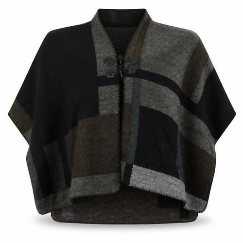 Steve Madden Womens Brown Geometric  Cardigan Jumper One Size