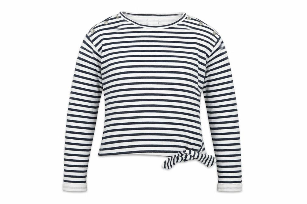 Only Womens Blue Striped  Basic Blouse Size M