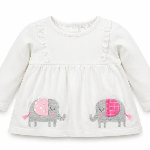 M&Co Girls White Animal Print  A-Line  Size 3-6 Months
