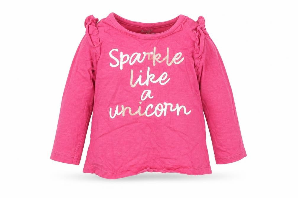 F&F Girls Pink   Basic T-Shirt Size 3-6 Months