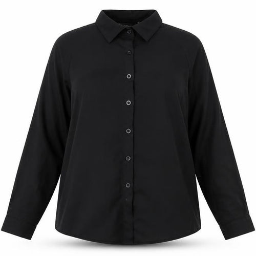 Zanzea Womens Black   Basic Blouse Size 10  - Cut Out Shoulder