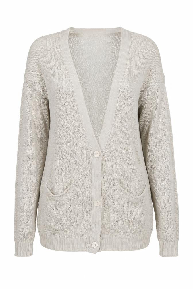 Bikbok Womens Beige   Cardigan Jumper Size S