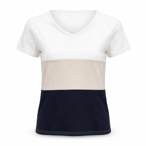 Citrus Womens Beige   Basic T-Shirt Size 12