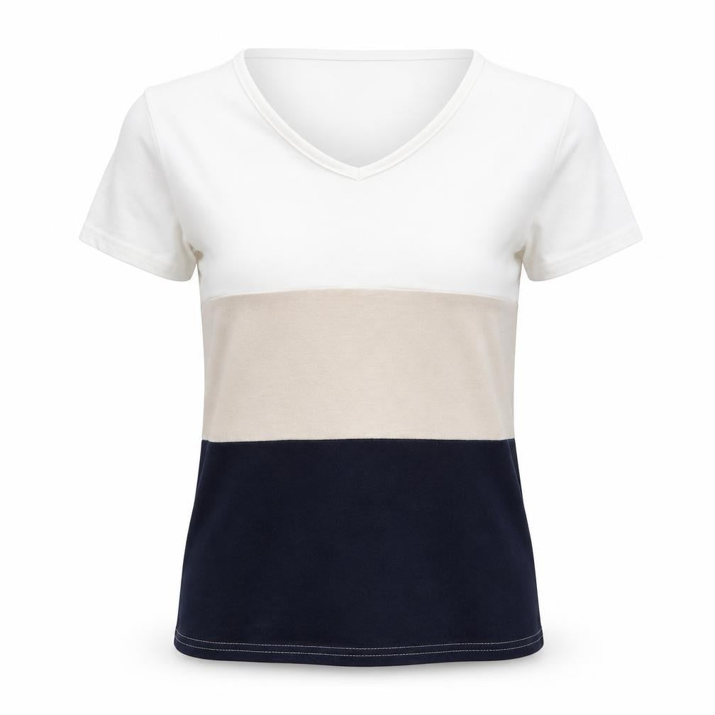 Citrus Womens Beige   Basic T-Shirt Size 12